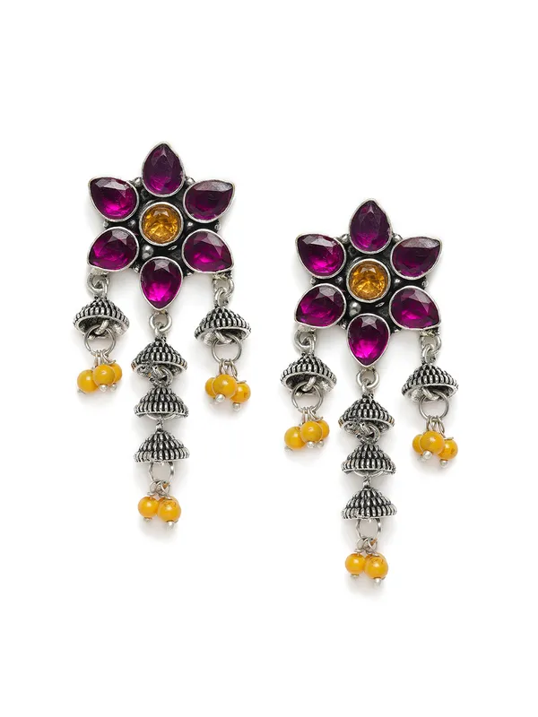 Multicoloured_Floral_Drop_Earrings