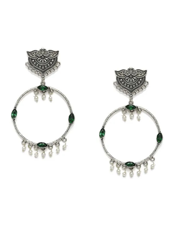 Silver-Toned_Silver_Plated_Circular_Hoop_Earrings