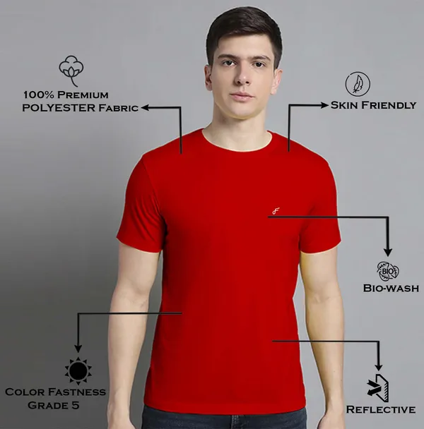 Red_Cotton_Round_Neck_Short_Sleeves_T-Shirt_For_Men