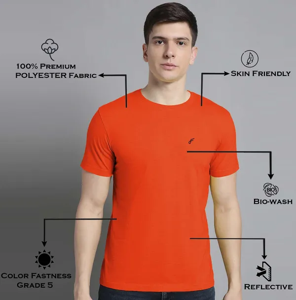 Orange_Cotton_Round_Neck_Short_Sleeves_T-Shirt_For_Men