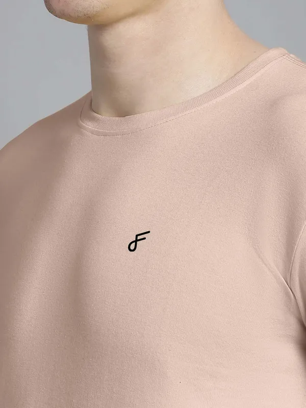 Coral_Cotton_Round_Neck_Short_Sleeves_T-Shirt_For_Men