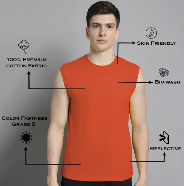Orange_Cotton_Round_Neck_Sleeveless_T-Shirt_For_Men