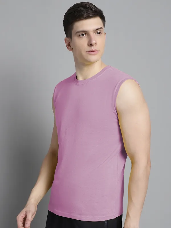 Purple_Cotton_Round_Neck_Sleeveless_T-Shirt_For_Men