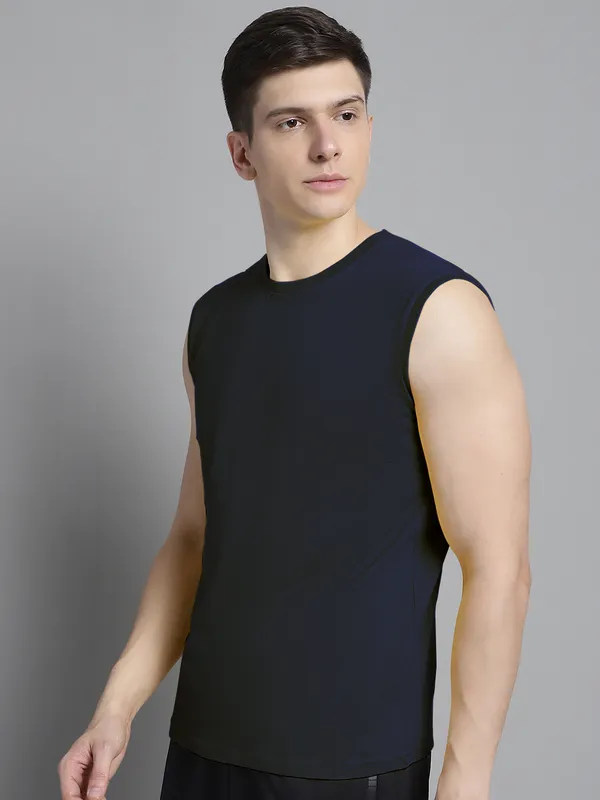 Navy_Blue_Cotton_Round_Neck_Sleeveless_T-Shirt_For_Men