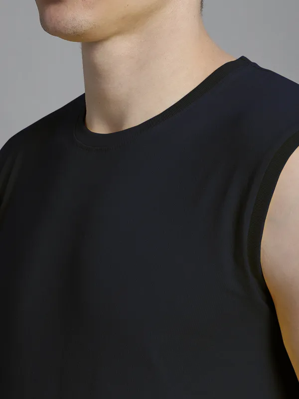 Navy_Blue_Cotton_Round_Neck_Sleeveless_T-Shirt_For_Men