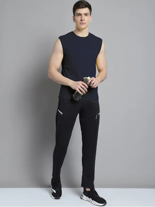 Navy_Blue_Cotton_Round_Neck_Sleeveless_T-Shirt_For_Men