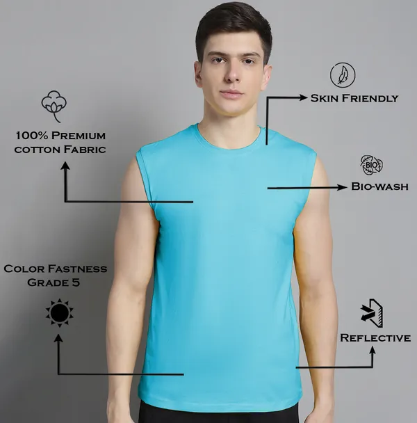 Turquoise_Blue_Cotton_Round_Neck_Sleeveless_T-Shirt_For_Men