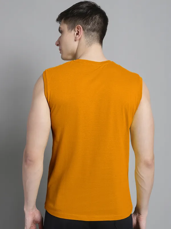 Mustard_Cotton_Round_Neck_Sleeveless_T-Shirt_For_Men