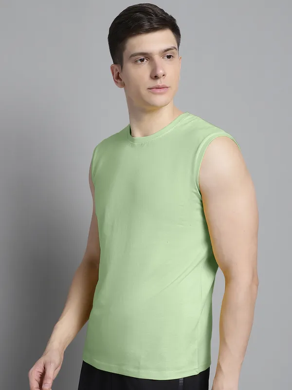Sea_Green_Cotton_Round_Neck_Sleeveless_T-Shirt_For_Men