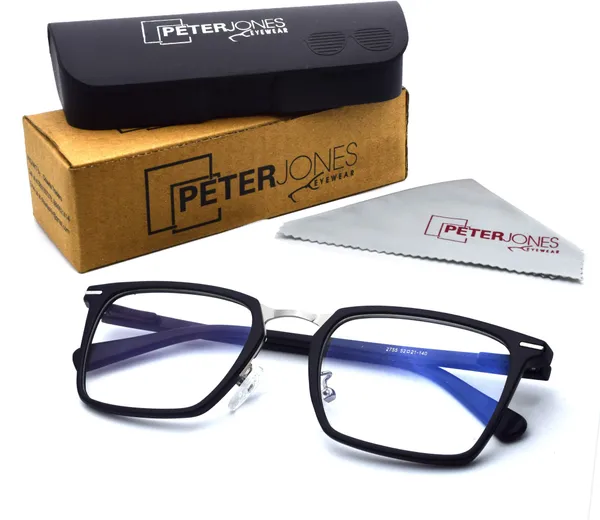 Black,Silver_Full_Rim_Square_Frame_(52_Mm)_-_For_Unisex