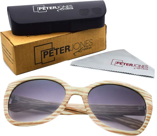 Beige_Retro_Square_Sunglasses_-_For_Unisex