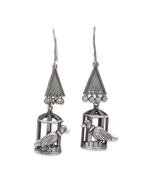 German_silver_Drop_earring