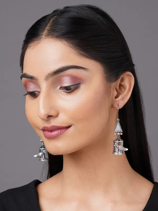 German_silver_Drop_earring