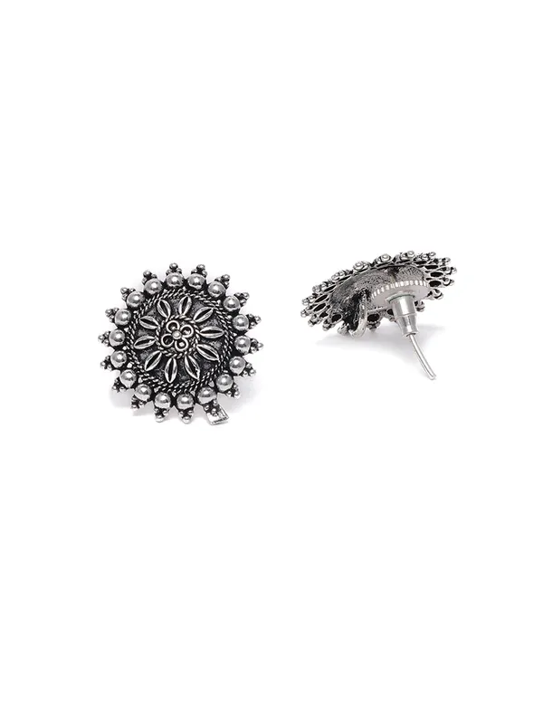 Oxidized_Red_Silver-Plated_Jewellery_Set