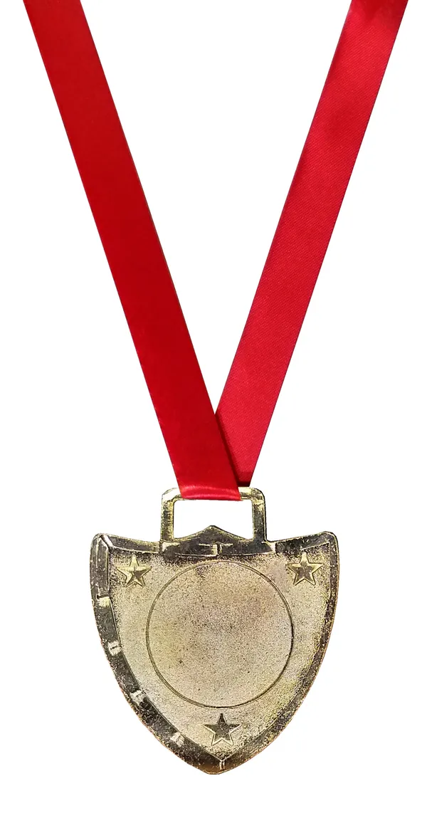 Pack_Of_12_Shield_Medals_|_With_Satin_Ribbon_|_Size_-_2.5_Inch_Dia_|_Gold