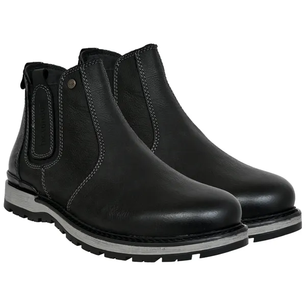 Black_Leather_Round_Toe_Mid_Top_Chelsea_Boots