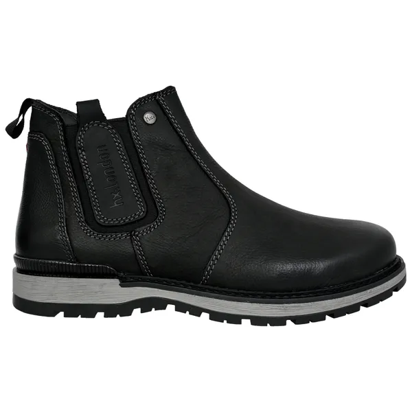 Black_Leather_Round_Toe_Mid_Top_Chelsea_Boots