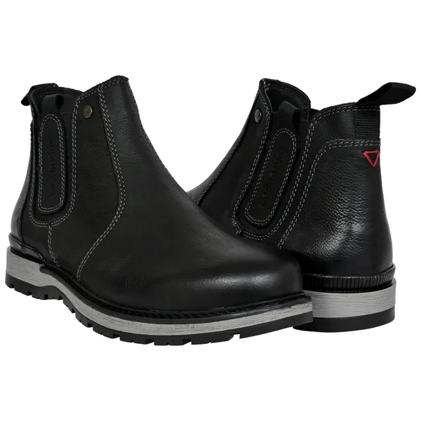 Black_Leather_Round_Toe_Mid_Top_Chelsea_Boots