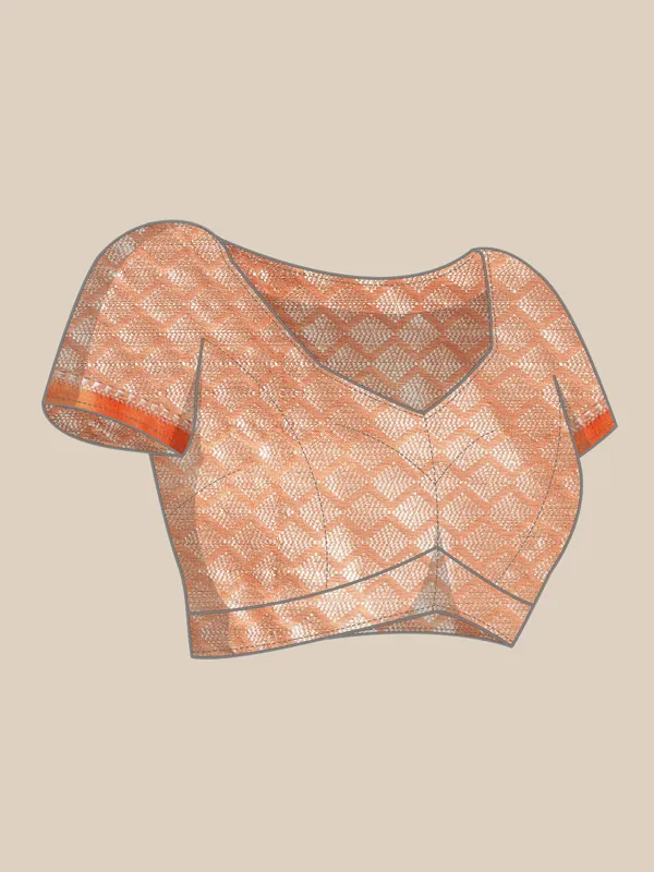 Pink_Mulberry_Silk/Silk_Blend_Banarasi_Sarees_For_Women