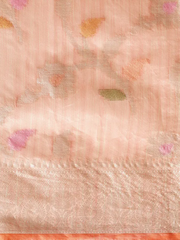 Pink_Mulberry_Silk/Silk_Blend_Banarasi_Sarees_For_Women