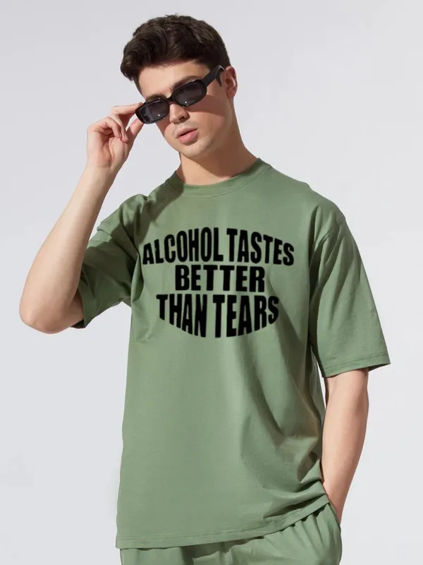Green_Oversized_Printed_Half_Sleeve_Cotton_T-Shirt_For_Men