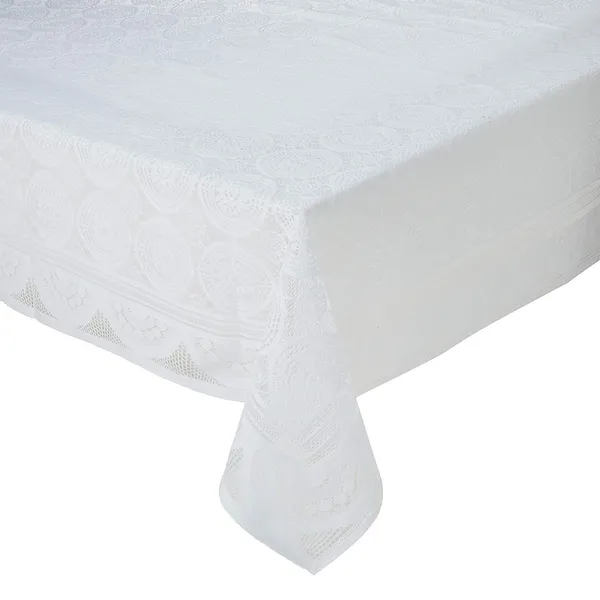 Circle_Design_Polyester_Cotton_Blended_Polycotton_Net_Fabric_6_Seater_Dining_Table_Cloth_60x90_Inch,_White