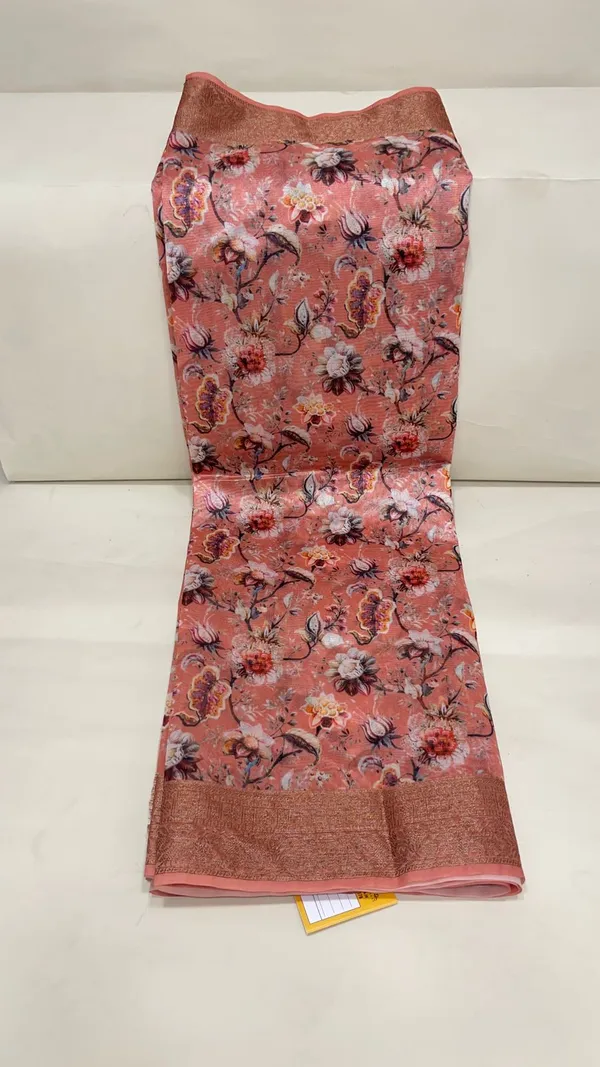 Humairah_Presents_Peach_Warm_Silk_Floral_Digital_Print_Copper_Zari_Border_Banarasi_Saree_with_Floral_Print_Booti_Peach_Blouse