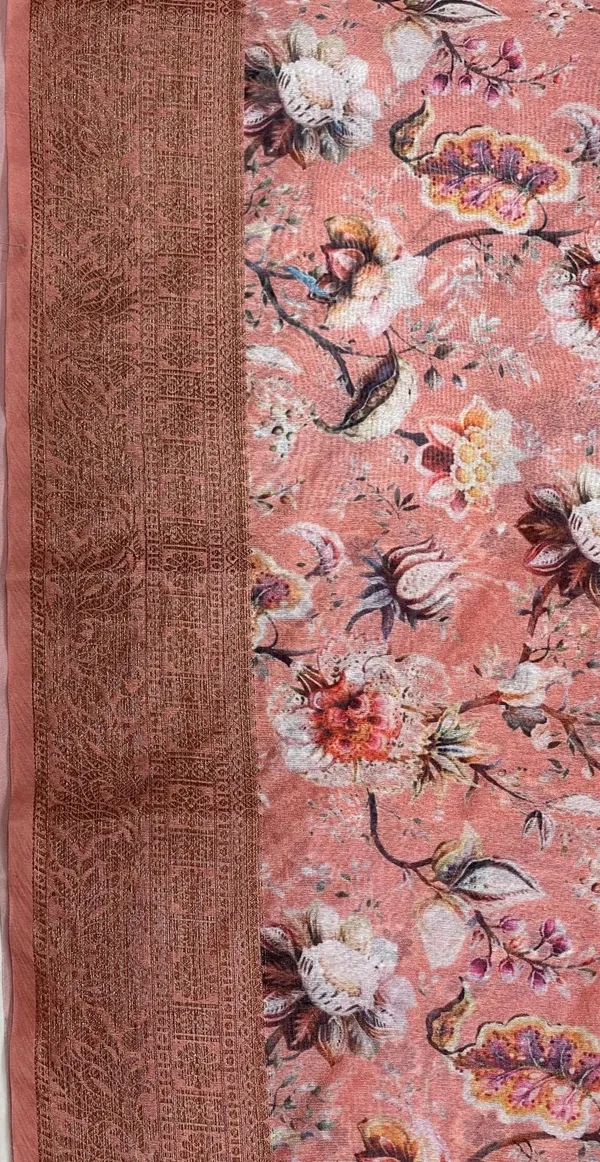 Humairah_Presents_Peach_Warm_Silk_Floral_Digital_Print_Copper_Zari_Border_Banarasi_Saree_with_Floral_Print_Booti_Peach_Blouse