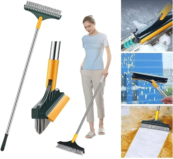 LIXOY(SHREE DAS ENTERPRISE) 2 in 1 Floor Scrub Brush with Squeegee