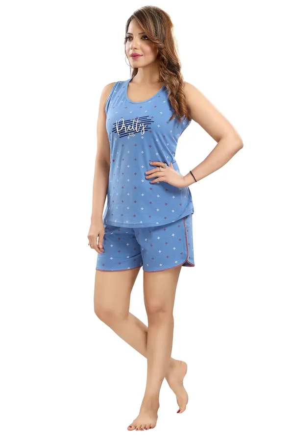 Light_Blue_Cotton_Blend_Printed_Co-Ords_Set_For_Women