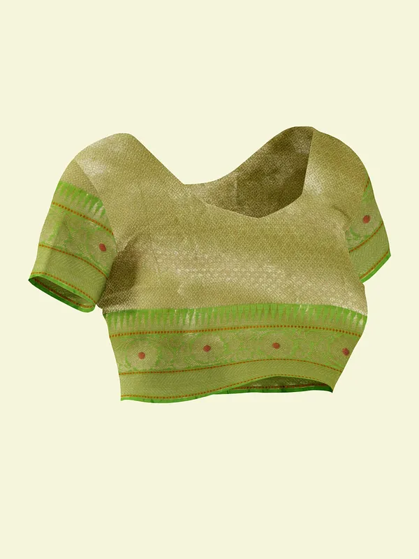 Beige_Cotton_Blend_Banarasi_Sarees_For_Women