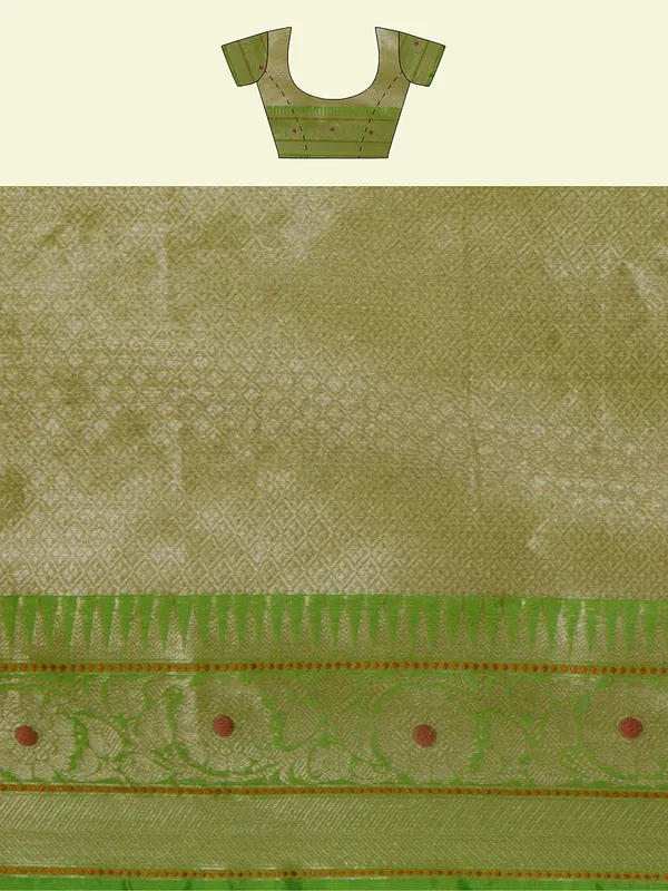 Beige_Cotton_Blend_Banarasi_Sarees_For_Women