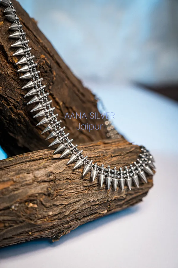 925_Pure_Sterling_Silver_|_Aabharan_Unique_Necklace_|_Well_Stamped_&_Hallmarked