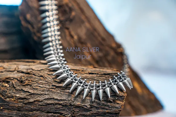 925_Pure_Sterling_Silver_|_Aabharan_Unique_Necklace_|_Well_Stamped_&_Hallmarked
