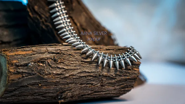 925_Pure_Sterling_Silver_|_Aabharan_Unique_Necklace_|_Well_Stamped_&_Hallmarked