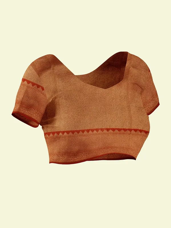 Beige_Cotton_Blend_Banarasi_Sarees_For_Women
