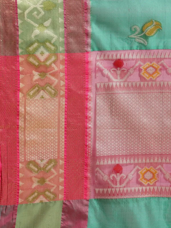 Green_Art_Silk_Banarasi_Sarees_For_Women