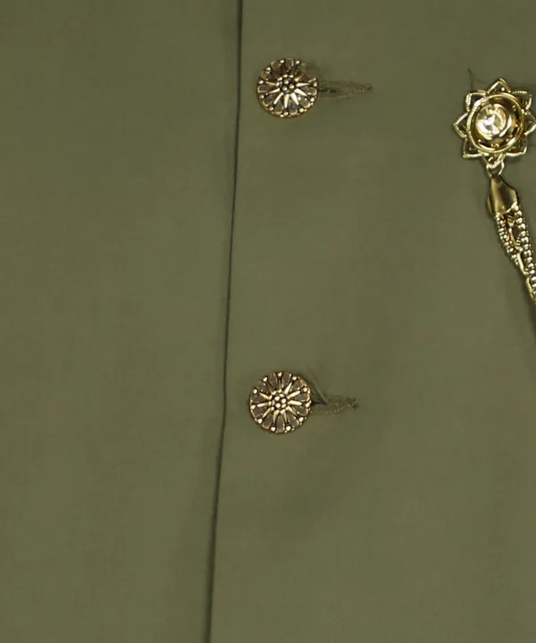 Solid_Mehndi_Green_Cotton_Blend_Nawabi_With_Paijama