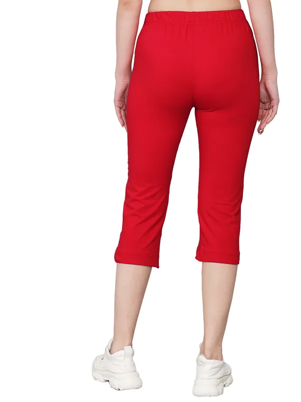 RED_Lower_Capri__Comfortable,_Stylish_And_Trendy_Casual_Wear