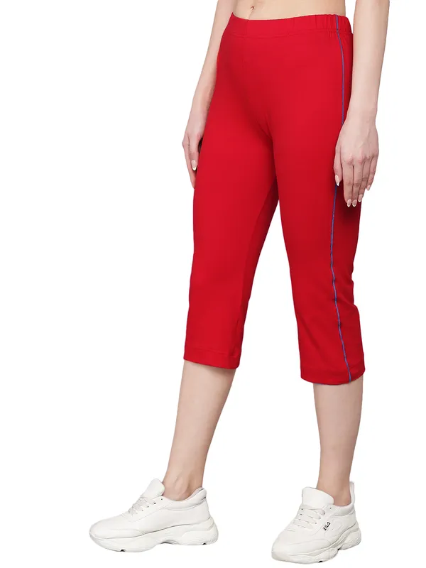 RED_Lower_Capri__Comfortable,_Stylish_And_Trendy_Casual_Wear
