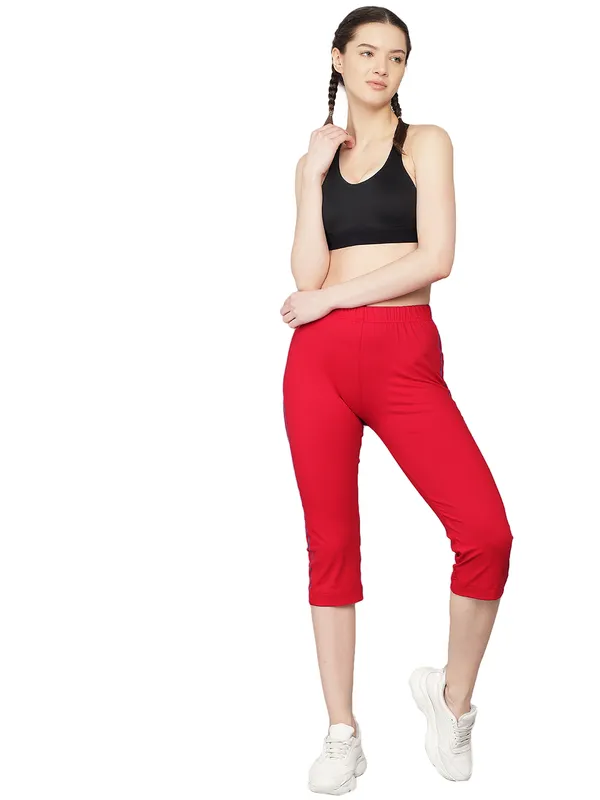 RED_Lower_Capri__Comfortable,_Stylish_And_Trendy_Casual_Wear