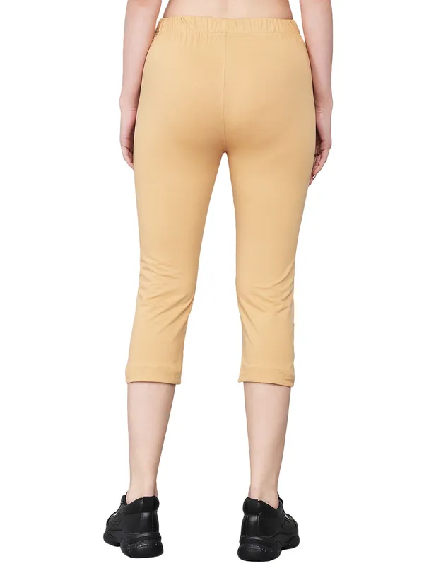 Beige_Lower_Capri__Comfortable,_Stylish_And_Trendy_Casual_Wear