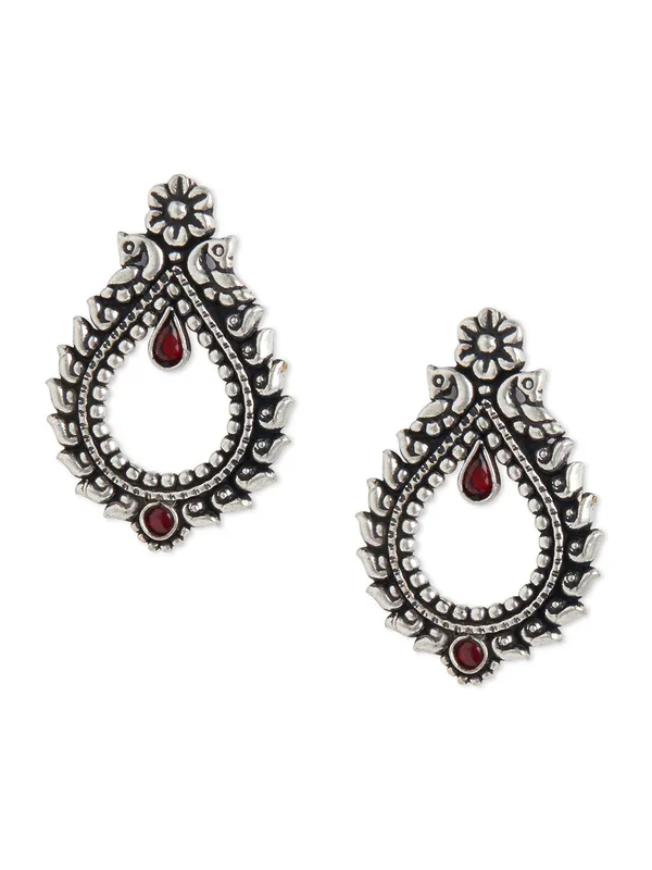 german_silver_diamond_shape_earring