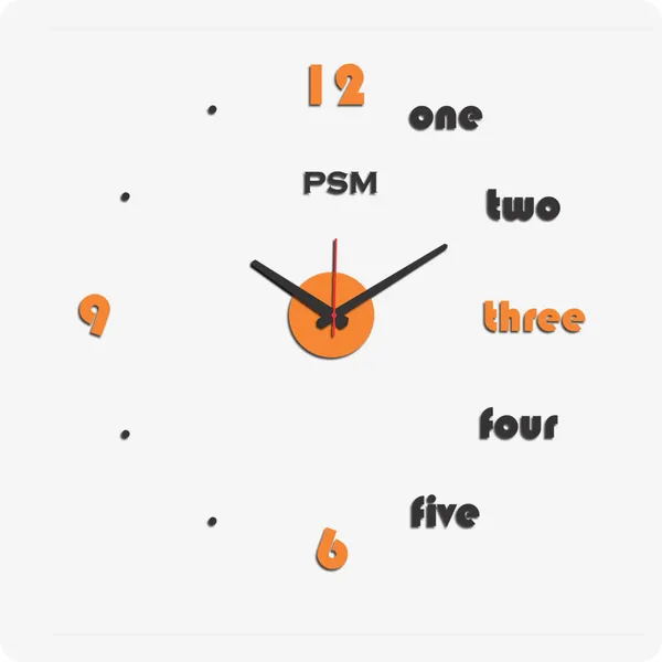 Orange_Black_Roman_Style_Decorative_Acrylic_3D_-_Diy_Wall_Clock