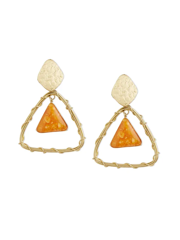 god_tone_traingle_drop_earring