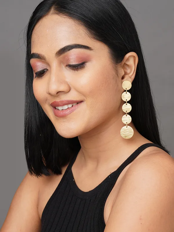gold_toned_round_drop_earring