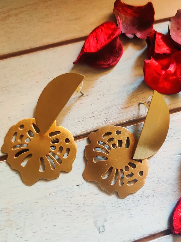 Gold-Toned_Crescent_Shaped_Drop_Earrings
