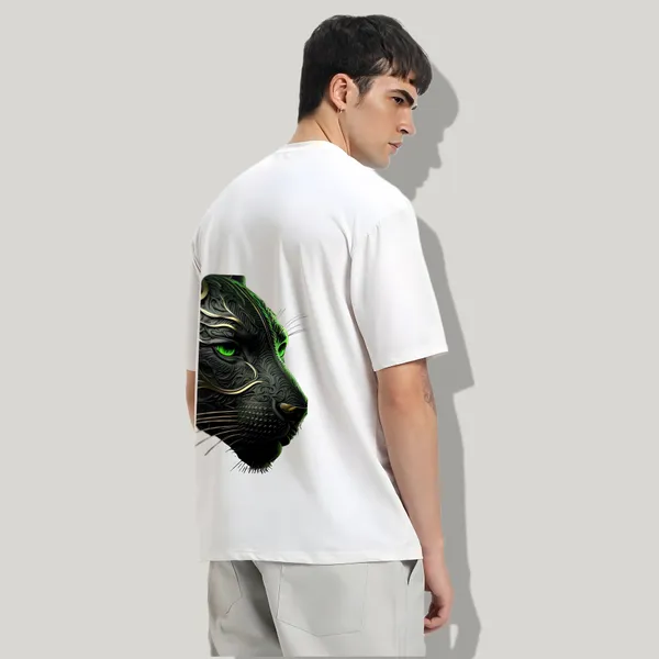 White_Oversized_Printed_Half_Sleeve_Cotton_T-Shirt_For_Men