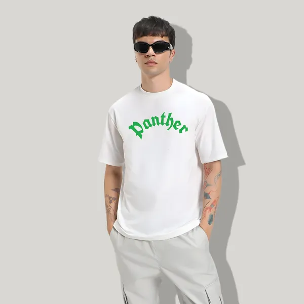 White_Oversized_Printed_Half_Sleeve_Cotton_T-Shirt_For_Men