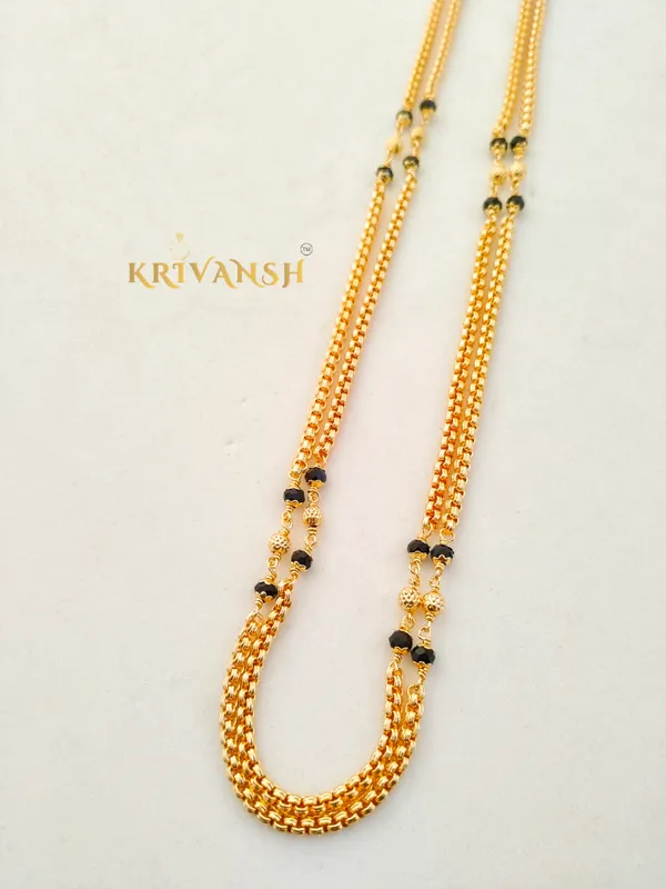 30"inches_Long_Length_2-Layer_Black_Crystal_Beaded__NewTyre_chain